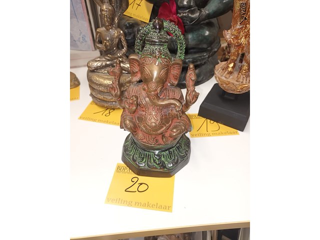 Lot 20 - metalen beeld ganesha - afbeelding 1 van  4