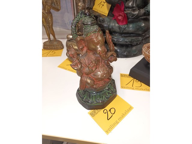 Lot 20 - metalen beeld ganesha - afbeelding 2 van  4