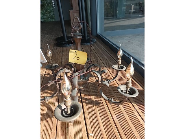 Lot 20 - metalen luster - afbeelding 2 van  3