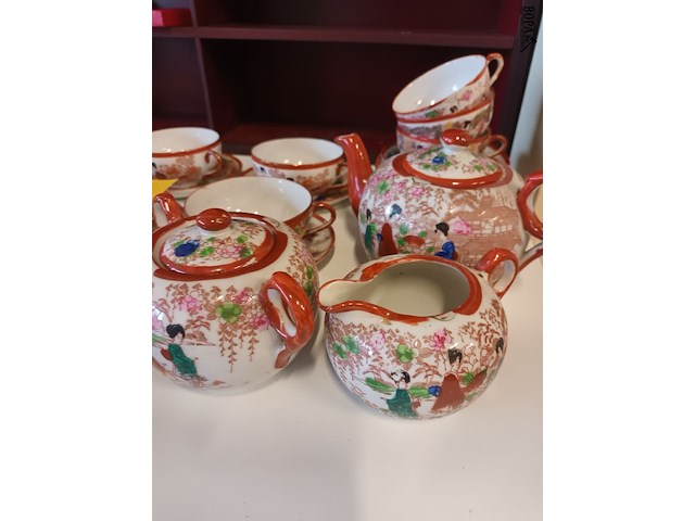 Lot 20 - oosters theeservies. 26 stuks - afbeelding 2 van  4