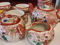 Lot 20 - oosters theeservies. 26 stuks - afbeelding 2 van  4