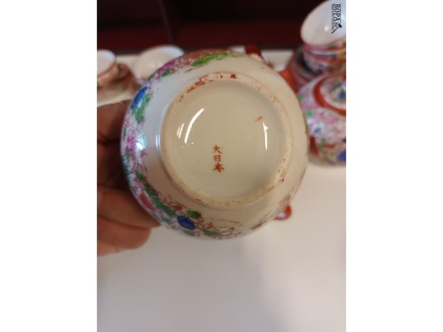 Lot 20 - oosters theeservies. 26 stuks - afbeelding 3 van  4