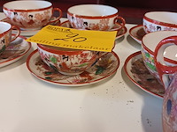 Lot 20 - oosters theeservies. 26 stuks - afbeelding 4 van  4