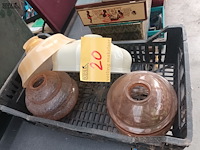 Lot 20 - vintage lampenkappen. 4 stuks