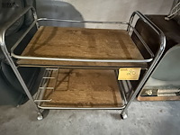 Lot 20 - vintage serveerwagen - afbeelding 2 van  4