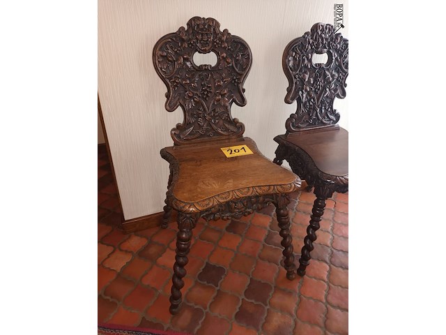 Lot 201 - koppel stoelen - afbeelding 6 van  6