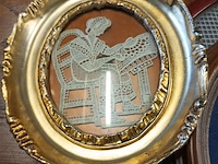 Lot 202 - kaders met kantwerk. 4 stuks - afbeelding 2 van  4