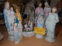 Lot 203 - heiligen beeldjes. 7 stuks - afbeelding 1 van  4