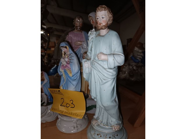 Lot 203 - heiligen beeldjes. 7 stuks - afbeelding 2 van  4