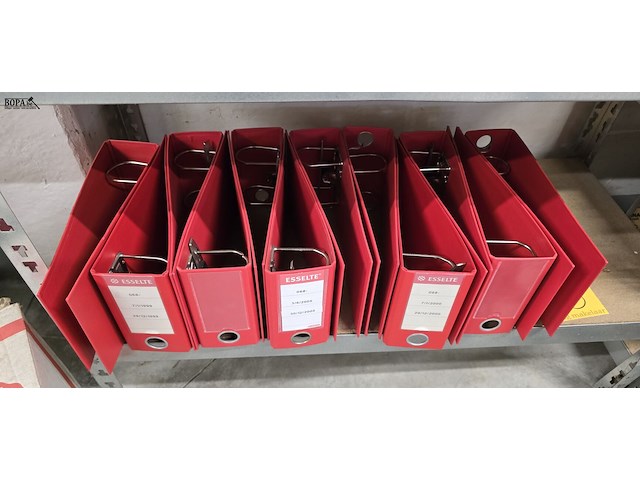 Lot 203 - klasseurs voor bankafschriften 12 stuks - afbeelding 1 van  3