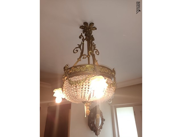 Lot 203 - luster met kristallen - afbeelding 3 van  4