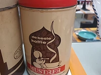 Lot 203 - oude koffieblikken. 4 stuks - afbeelding 5 van  6