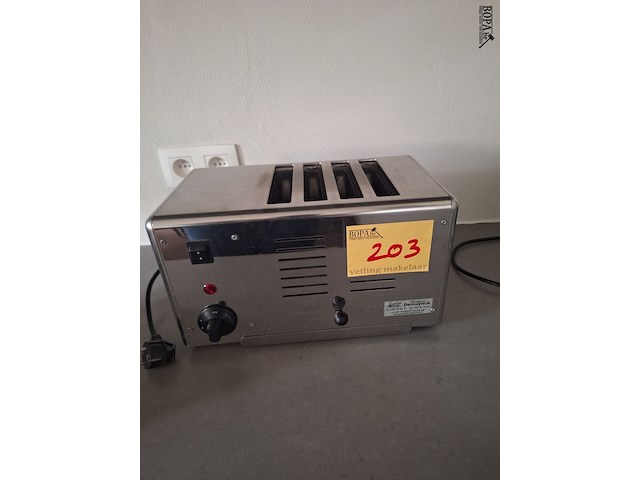 Lot 203 - rvs broodrooster - afbeelding 1 van  2