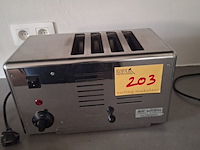 Lot 203 - rvs broodrooster - afbeelding 1 van  2