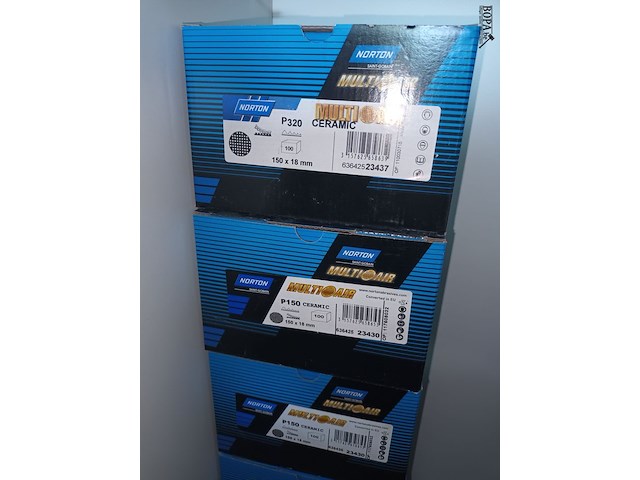 Lot 204 - norton schuurschijven. 7 dozen - afbeelding 2 van  3