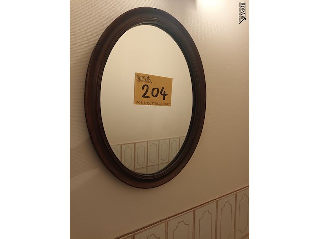 Lot 204 - ovalen spiegel - afbeelding 1 van  2