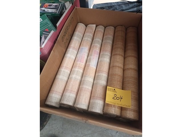 Lot 204 - rol behangpapier. 11 stuks - afbeelding 1 van  3