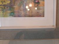 Lot 205 - kader kasteel met vijver - afbeelding 2 van  4