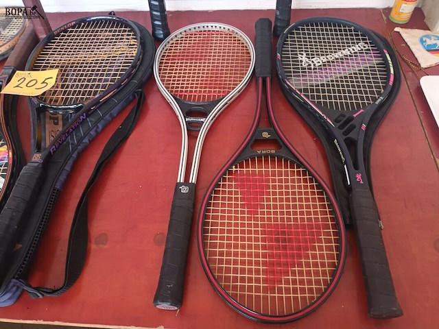 Lot 205 - tennisracket. 13 stuks - afbeelding 3 van  6