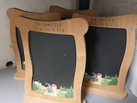 Lot 206 - krijtbordjes ‘brasserie d’achouffe’, 4 stuks - afbeelding 1 van  1