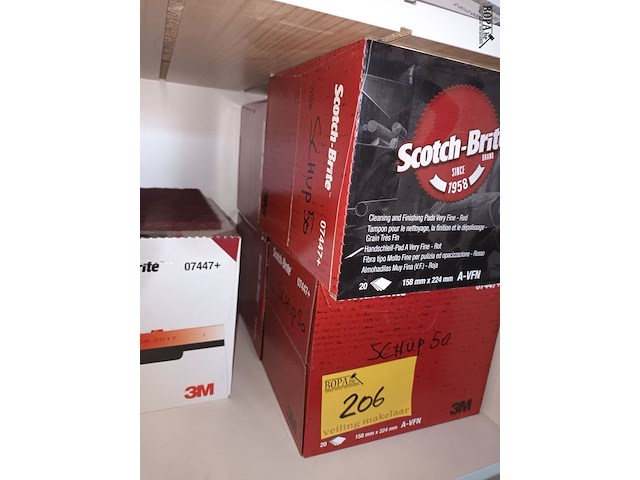 Lot 206 - scotch-brite schuurpads. 5 dozen - afbeelding 3 van  3