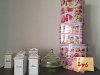 Lot 206 - voorraadpotten en dozen. 10 stuks - afbeelding 1 van  1