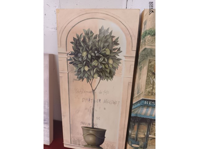 Lot 207 - kaders restaurant. 4 stuks - afbeelding 2 van  5