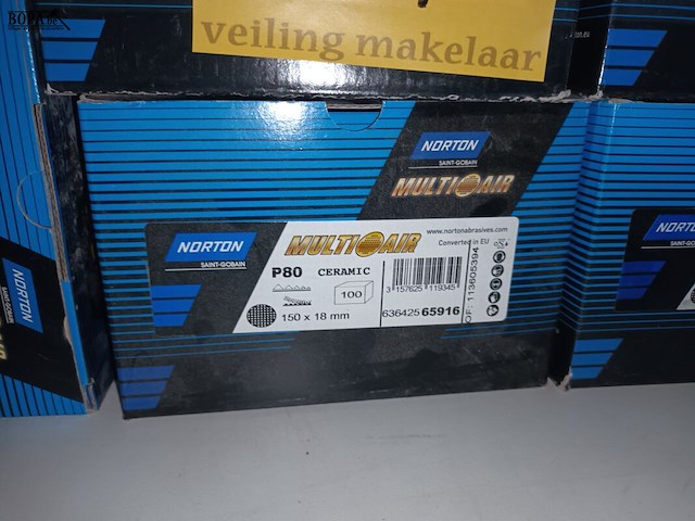 Lot 207 - norton schuurschijven. 9 dozen - afbeelding 2 van  4