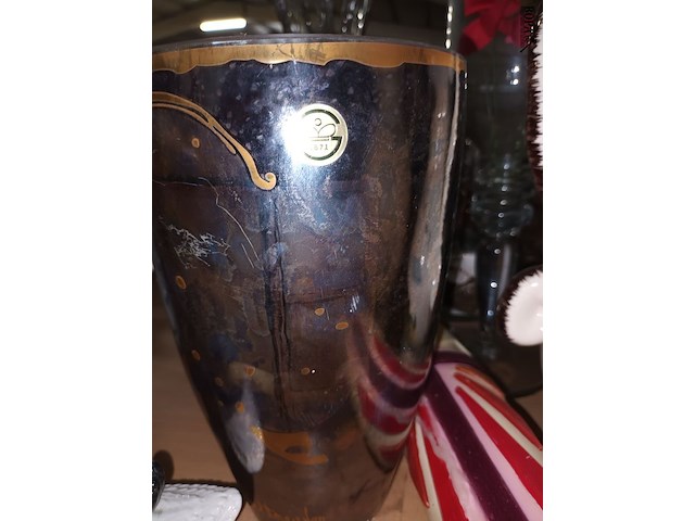 Lot 207 - vazen en kaars. 5 stuks - afbeelding 5 van  7