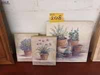 Lot 208 - kaders planten - afbeelding 1 van  4