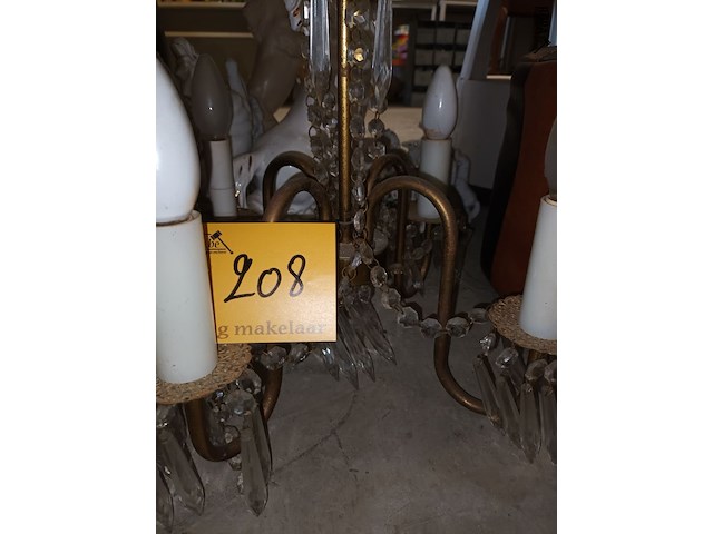 Lot 208 - luchter 4 armen - afbeelding 3 van  3