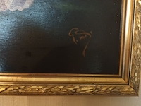 Lot 208 - schilderij vaas met bloemen - afbeelding 3 van  3