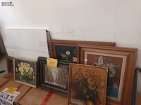 Lot 209 - schilderijen. 6 stuks - afbeelding 1 van  5