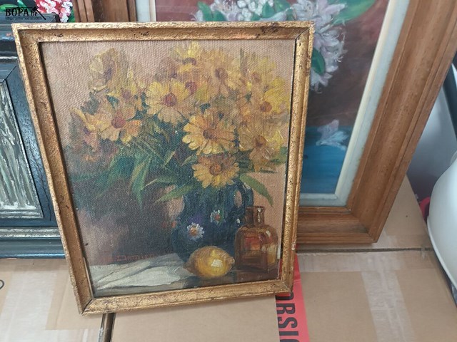 Lot 209 - schilderijen. 6 stuks - afbeelding 2 van  5
