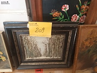 Lot 209 - schilderijen. 6 stuks - afbeelding 3 van  5
