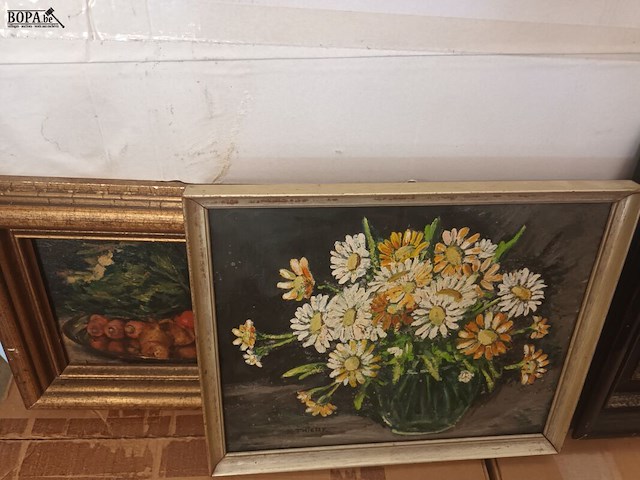 Lot 209 - schilderijen. 6 stuks - afbeelding 4 van  5