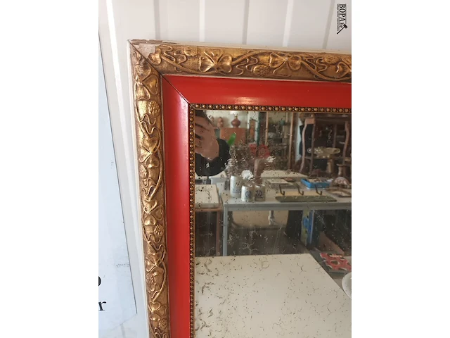Lot 21 - antieke spiegel - afbeelding 2 van  3