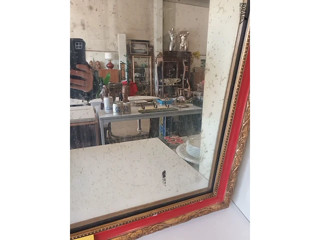 Lot 21 - antieke spiegel - afbeelding 3 van  3