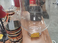 Lot 21 - glazen vazen - 2 stuks