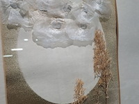 Lot 21 - kunstwerk in reliëf van gedroogde planten in goudkleurige al - afbeelding 2 van  4