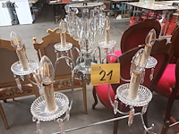 Lot 21 - luster met kristallen - afbeelding 1 van  5