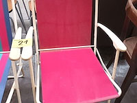 Lot 21 - retro kampeerstoelen. 2 stuks - afbeelding 3 van  4