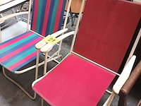 Lot 21 - retro kampeerstoelen. 2 stuks - afbeelding 4 van  4