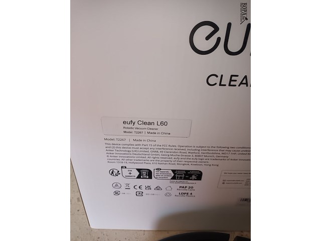 Lot 21 - robot stofzuiger eufy - afbeelding 3 van  5