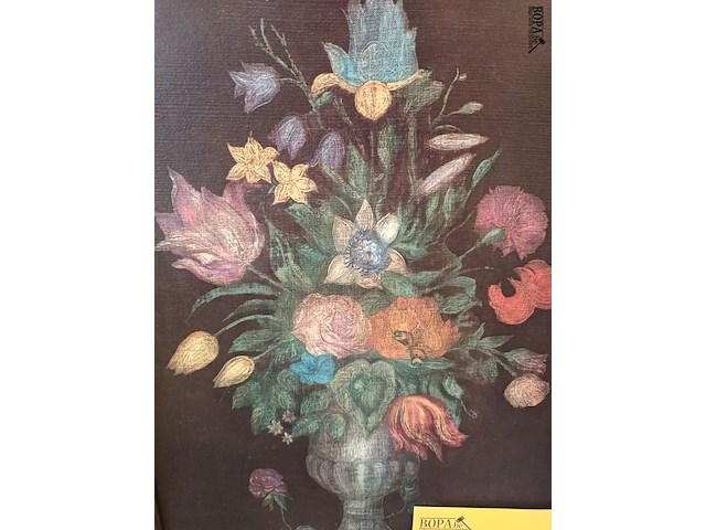 Lot 21 - schilderij met bloemen - afbeelding 2 van  3