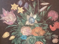 Lot 21 - schilderij met bloemen - afbeelding 2 van  3