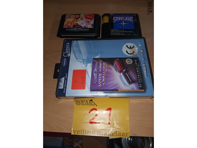 Lot 21 - sega mega drive spelletjes. 3 stuks - afbeelding 1 van  5