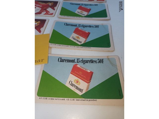 Lot 21 - vintage verzamel viltjes belga en claremont. 14 stuks - afbeelding 3 van  4