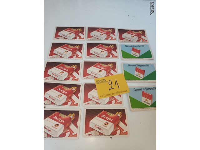 Lot 21 - vintage verzamel viltjes belga en claremont. 14 stuks - afbeelding 4 van  4