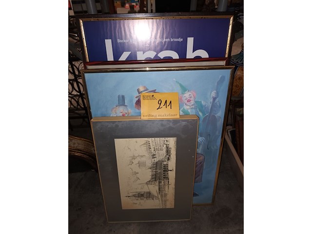 Lot 211 - kaders. 8 stuks - afbeelding 1 van  7